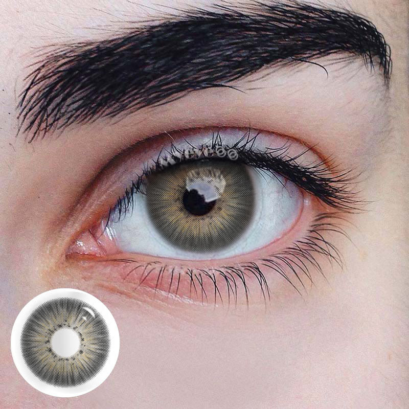MYEYEBB New York III Grey Men Colored Contact Lenses