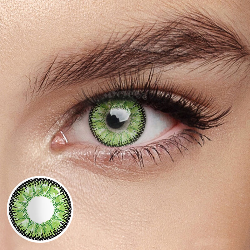 MYEYEBB Wild Nature Green Colored Contact Lenses