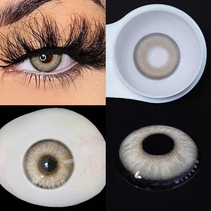 MYEYEBB Chanel Lady Himalaya Grey Prescription Colored Contact Lenses