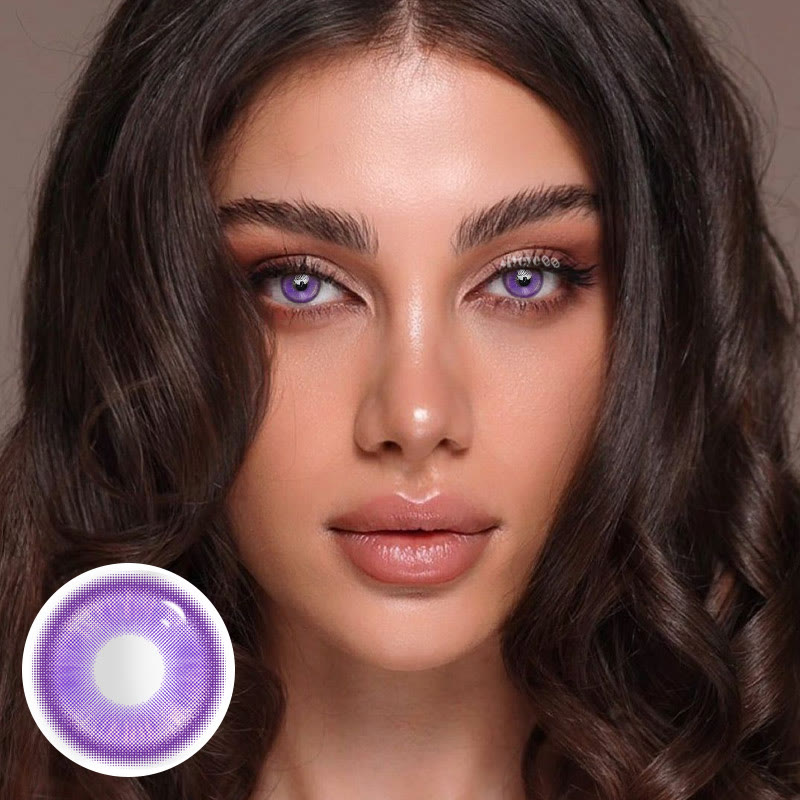 MYEYEBB Magic Coral Violet Prescription Colored Contact Lenses