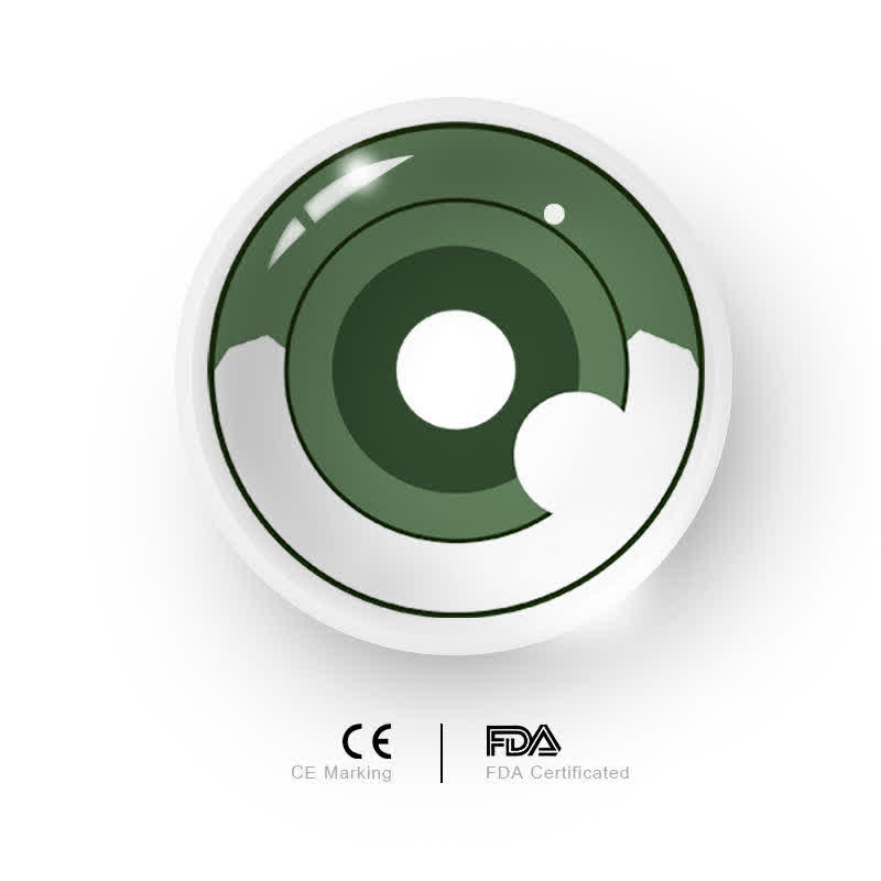 MYEYEBB Blind Hashibira Inosuke Prescription Cosplay Colored Contact Lenses 