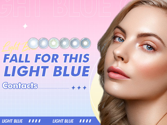 Fall For This Light Blue Contacts