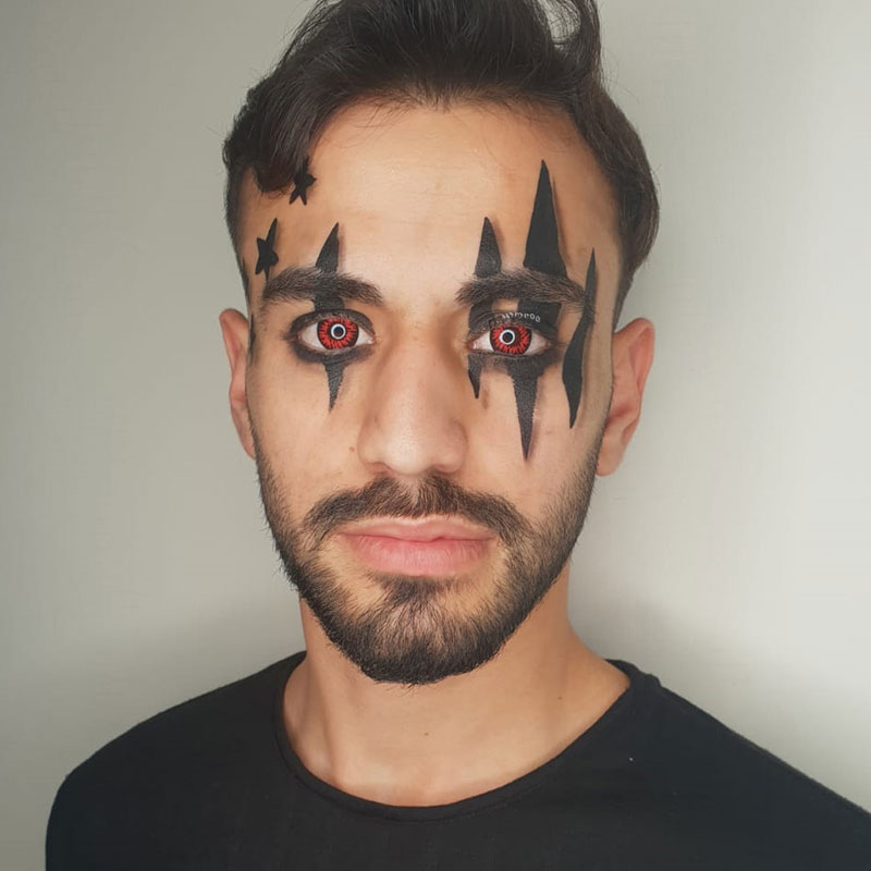 MYEYEBB Enchanted Black Cosplay Colored Contact Lenses-MYEYEBB