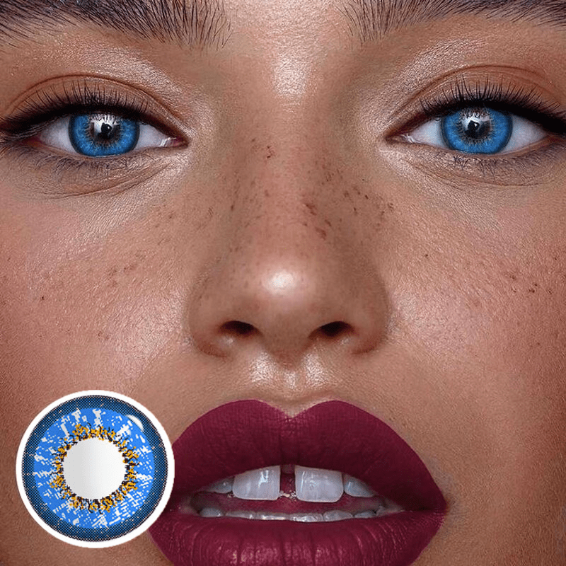 MYEYEBB Genshin Impact Blue Prescription Cosplay Colored Contact Lenses-MYEYEBB