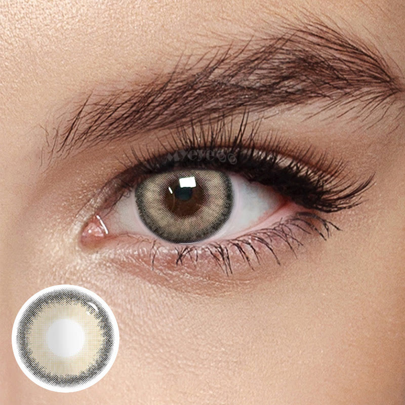 MYEYEBB Fox's Eye Brown Prescription Colored Contact Lenses