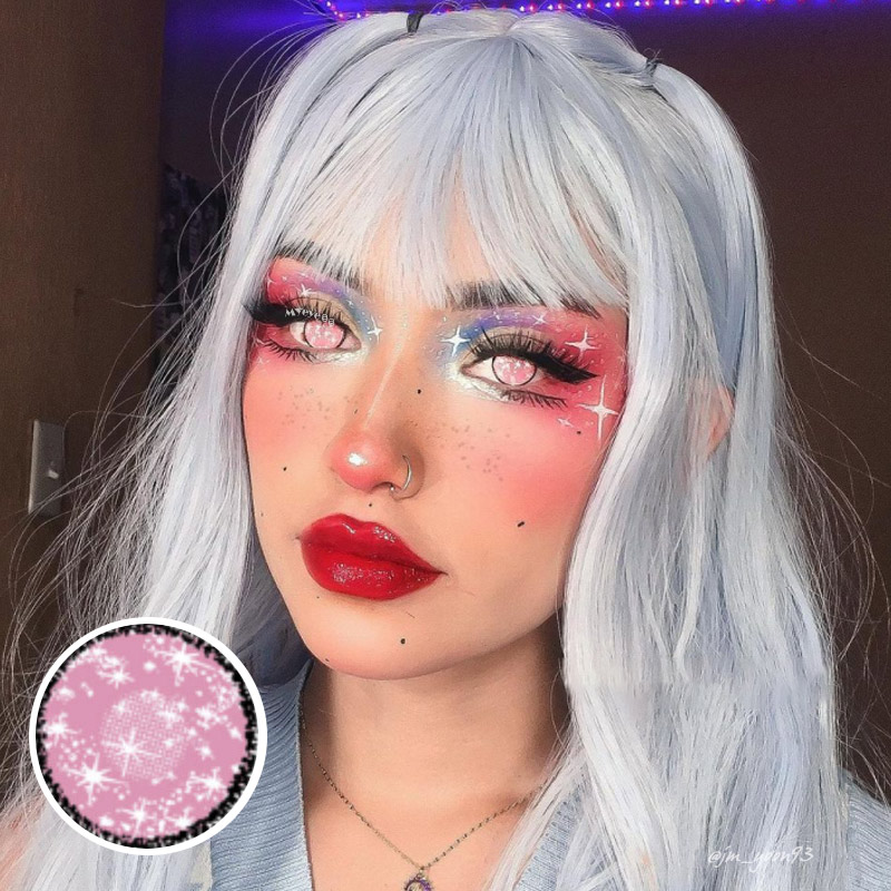 MYEYEBB Blind Coral Cosplay Colored Contact Lenses-MYEYEBB