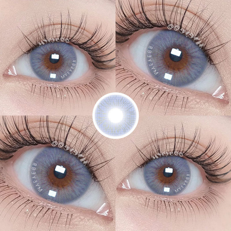 MYEYEBB Queen Crystal Blue Colored Contact Lenses-MYEYEBB