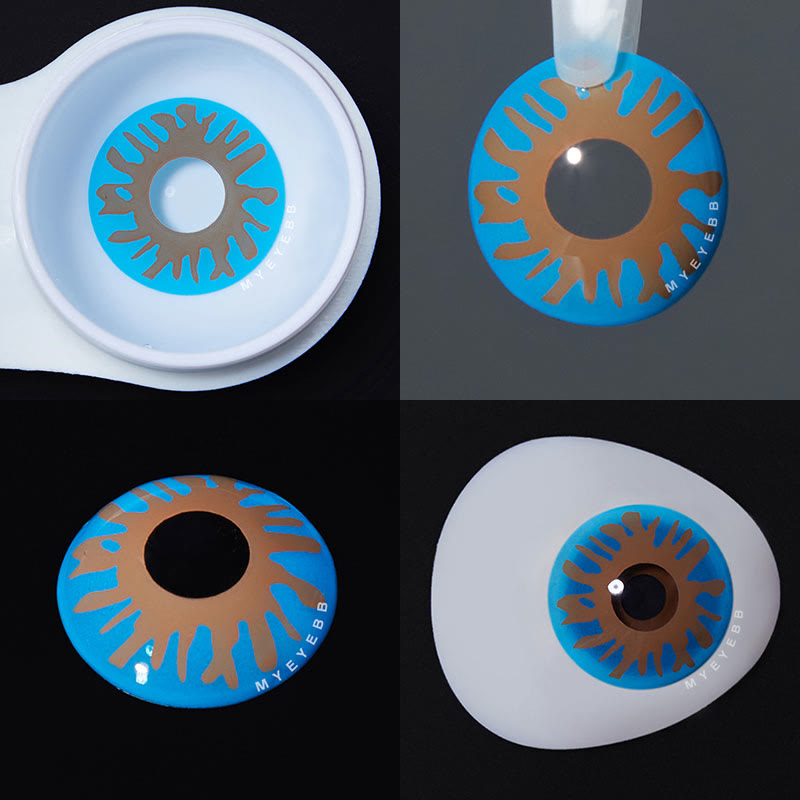MYEYEBB Van Gogh Bloom Prescription Cosplay Colored Contact Lenses -MYEYEBB