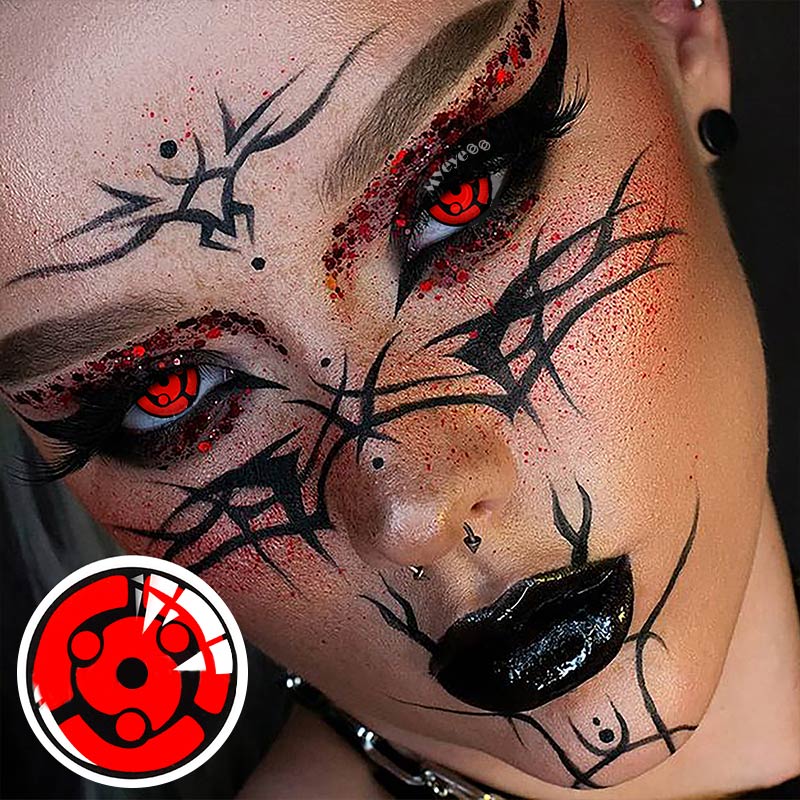MYEYEBB Blind Syaringan Cosplay Colored Contact Lenses-MYEYEBB