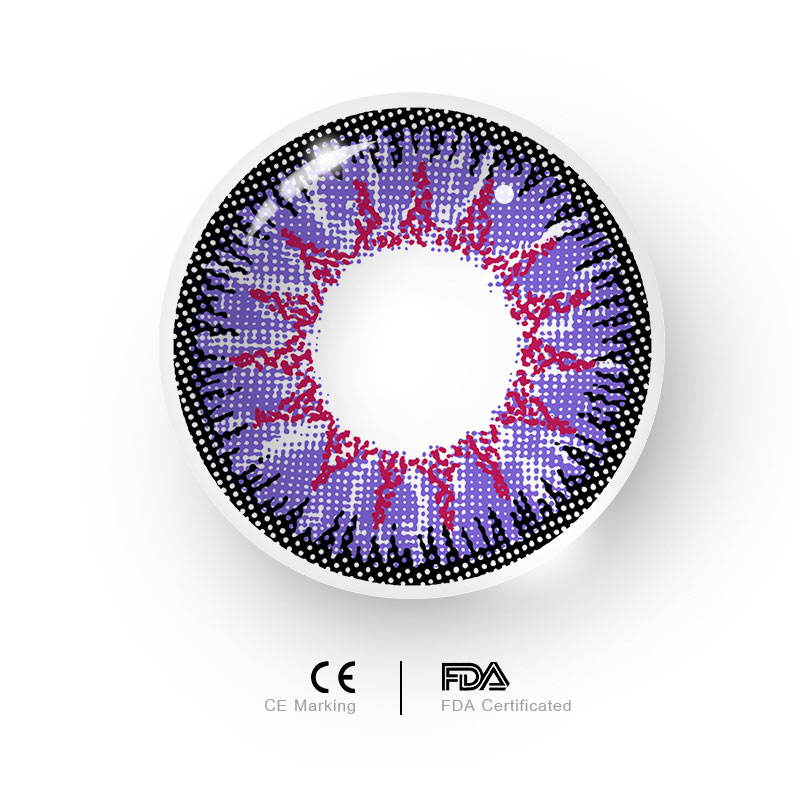 MYEYEBB Wild Nature Vika Purple Colored Contact Lenses-MYEYEBB