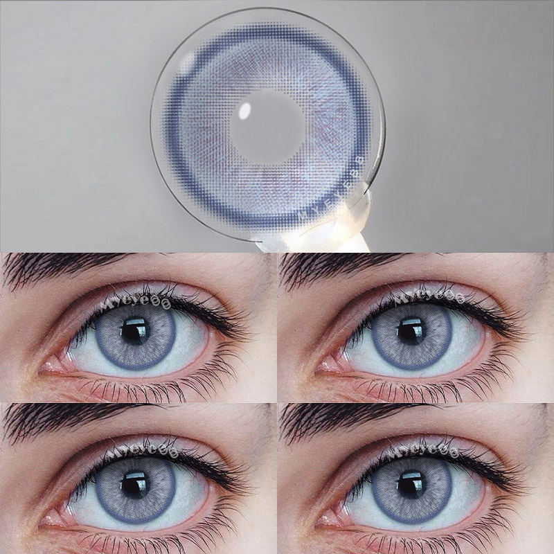 MYEYEBB Genshin Moon Blue Colored Contact Lenses