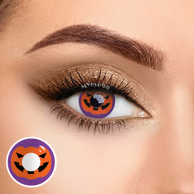 [US WAREHOUSE] MYEYEBB Pumpkin Cosplay Colored Contact Lenses 
