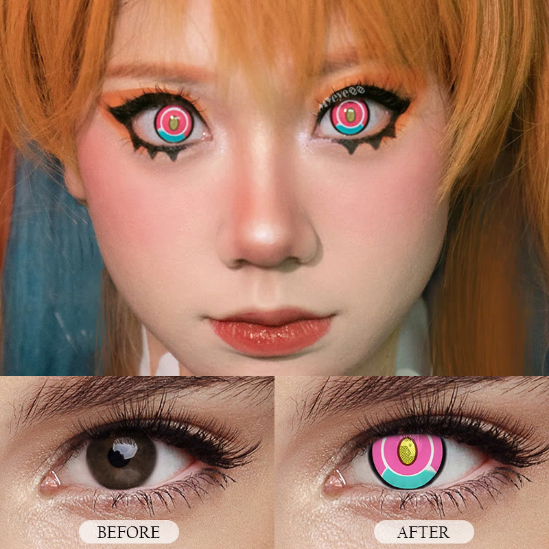 MYEYEBB Blind Titan Pink Cosplay Colored Contact Lenses-MYEYEBB
