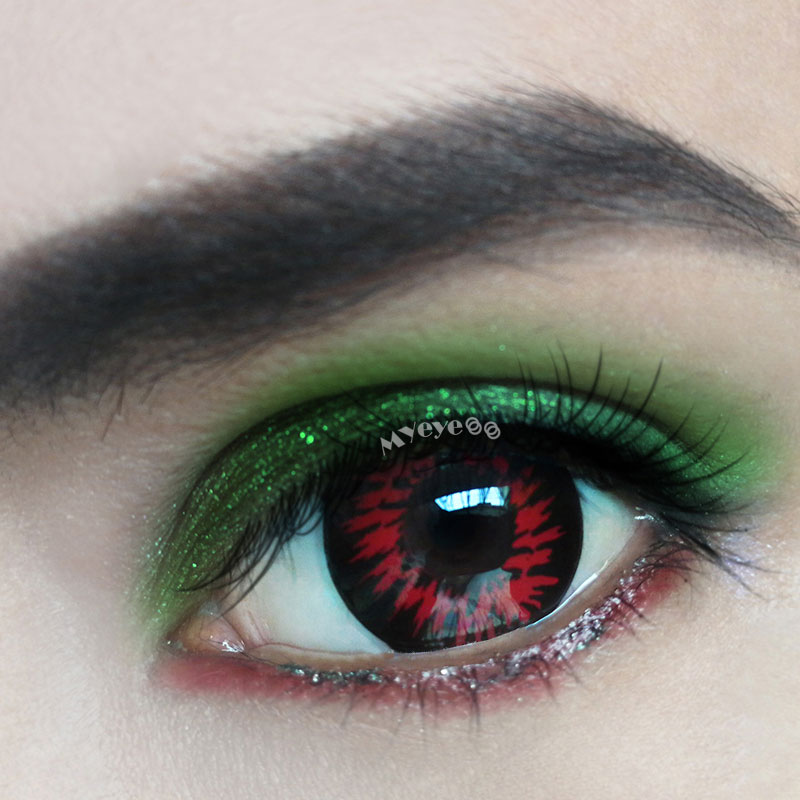 MYEYEBB Enchanted Black Cosplay Colored Contact Lenses-MYEYEBB