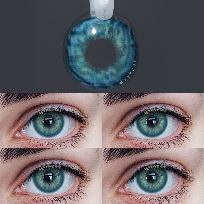 Myeyebb Aegean Sea Ii Blue Prescription Colored Contact Lenses 2618