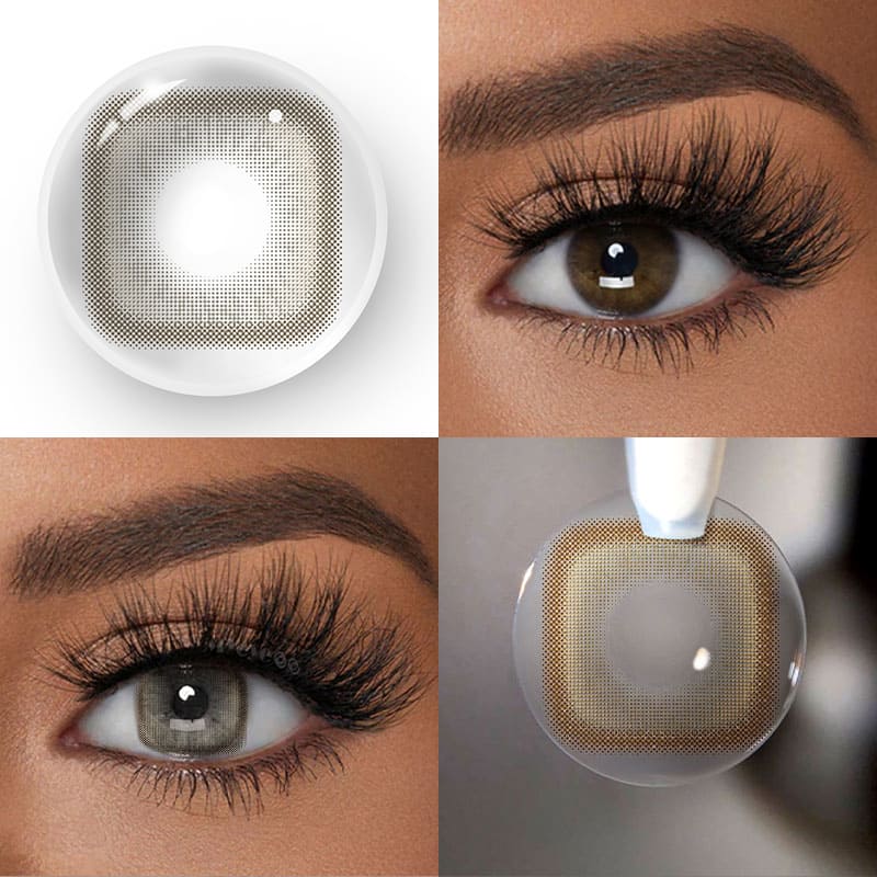 MYEYEBB Square Pant Brown Colored Contact Lenses Contacts-MYEYEBB