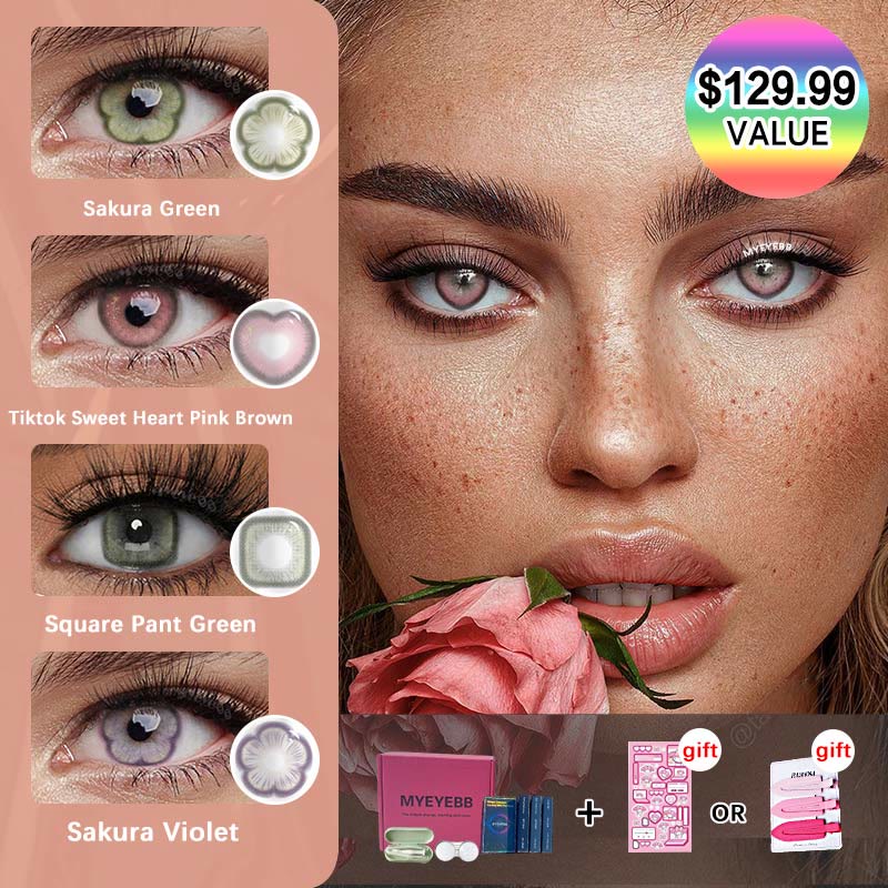 MYEYEBB Special Shape Colored Contacts Hot Classic Set (4 Pairs)