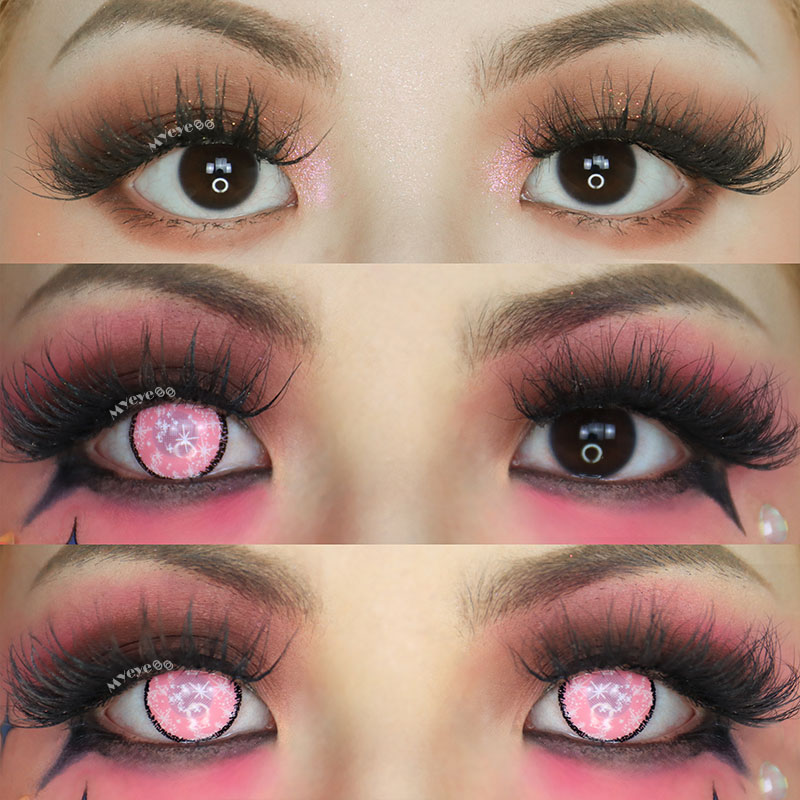 MYEYEBB Blind Coral Cosplay Colored Contact Lenses-MYEYEBB