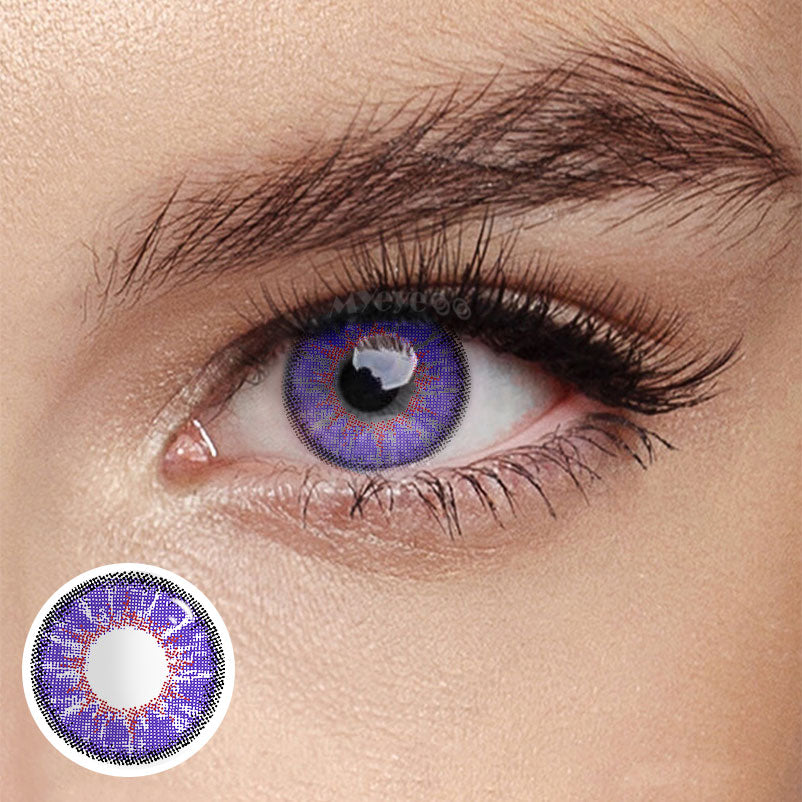 MYEYEBB Magic Hour Vika Violet Prescription Colored Contact Lenses-MYEYEBB