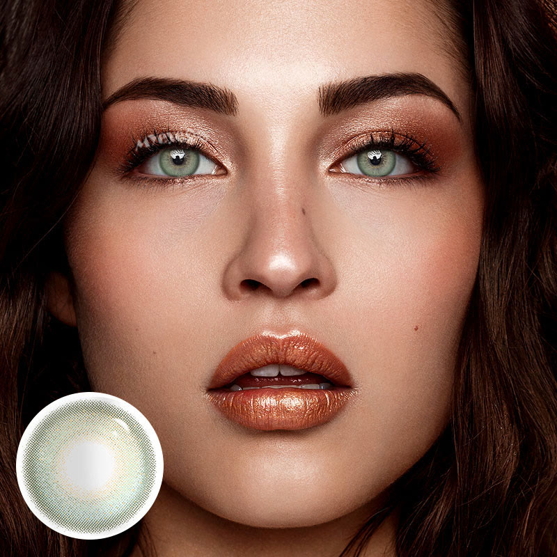 MYEYEBB Dream Bubble Green prescription Colored Contact Lenses