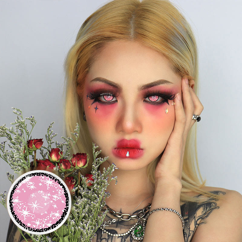 MYEYEBB Blind Coral Cosplay Colored Contact Lenses-MYEYEBB