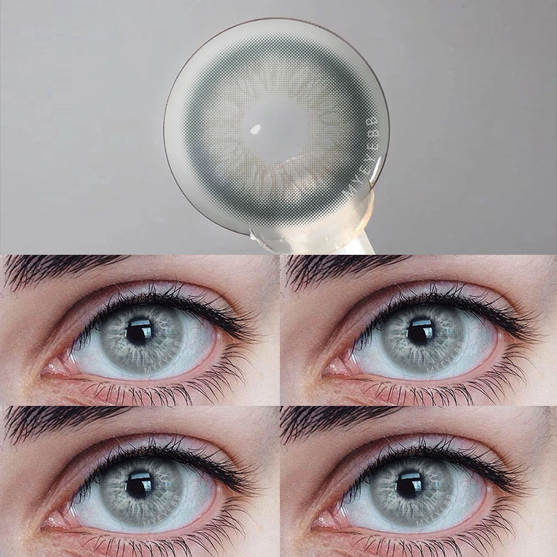 MYEYEBB Unspoken Mirage Grey Prescription Colored Contact Lenses