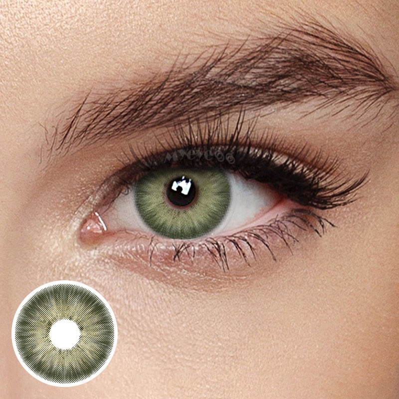 MYEYEBB New York III Green Colored Contact Lenses