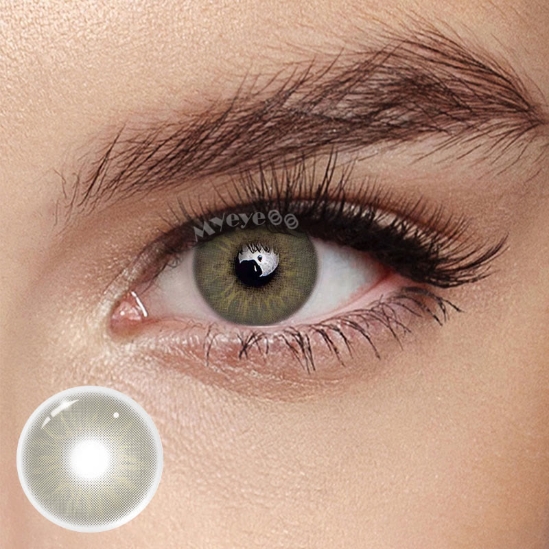 MYEYEBB Eros Grey Prescription Colored Contact Lenses