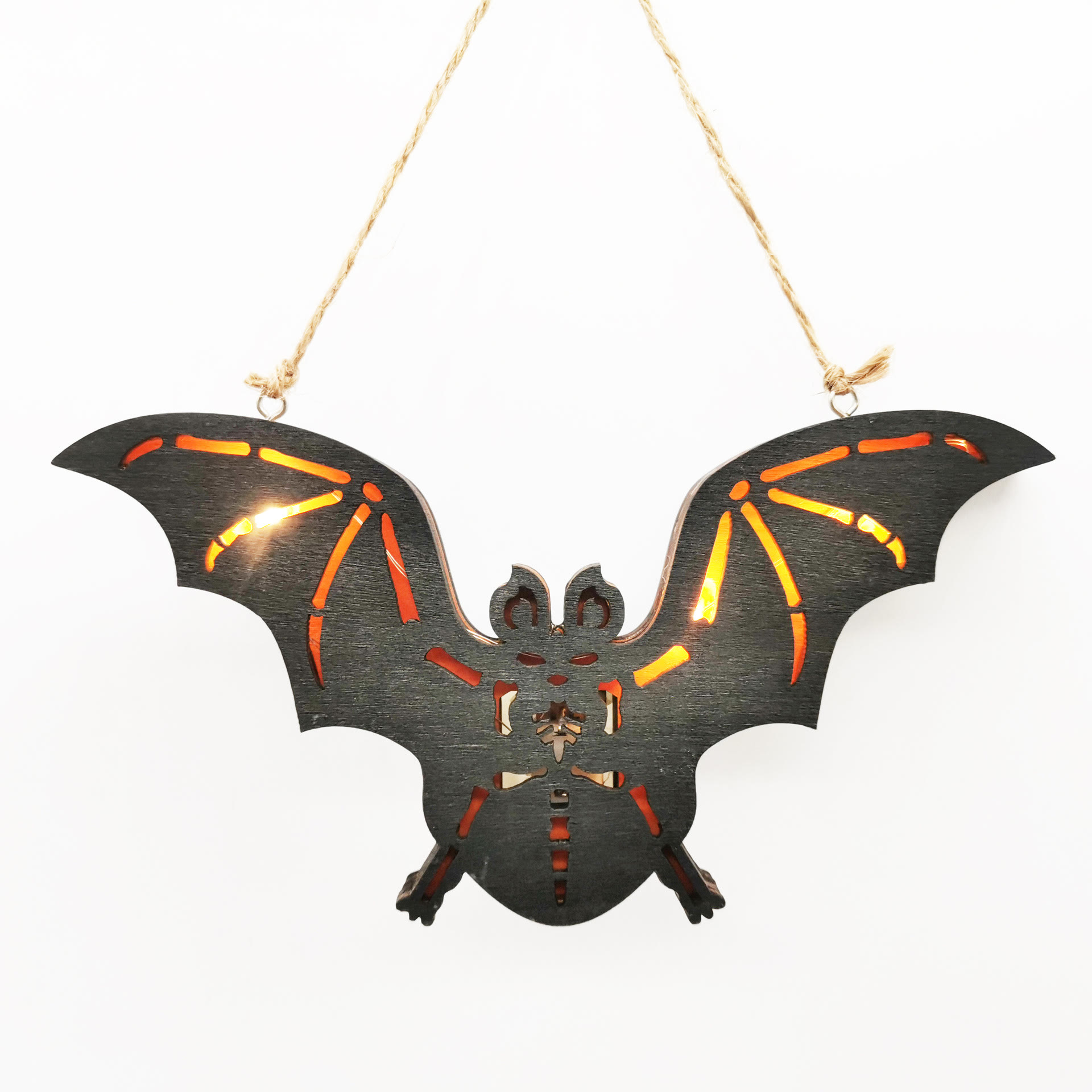 3D Handcraft Wooden Bat Home Decor Lights Wood Halloween Ornaments Gift