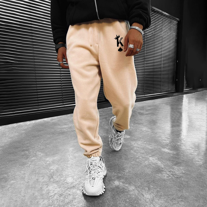 King Print Men's Casual Sweatpants