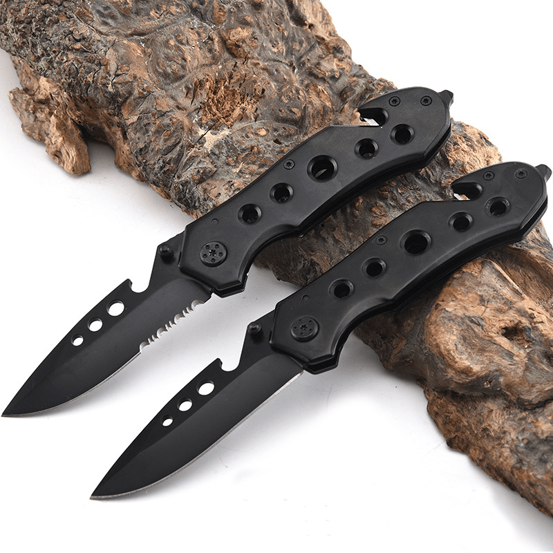 Multifunction Unique Holes Folding Pocket Knife