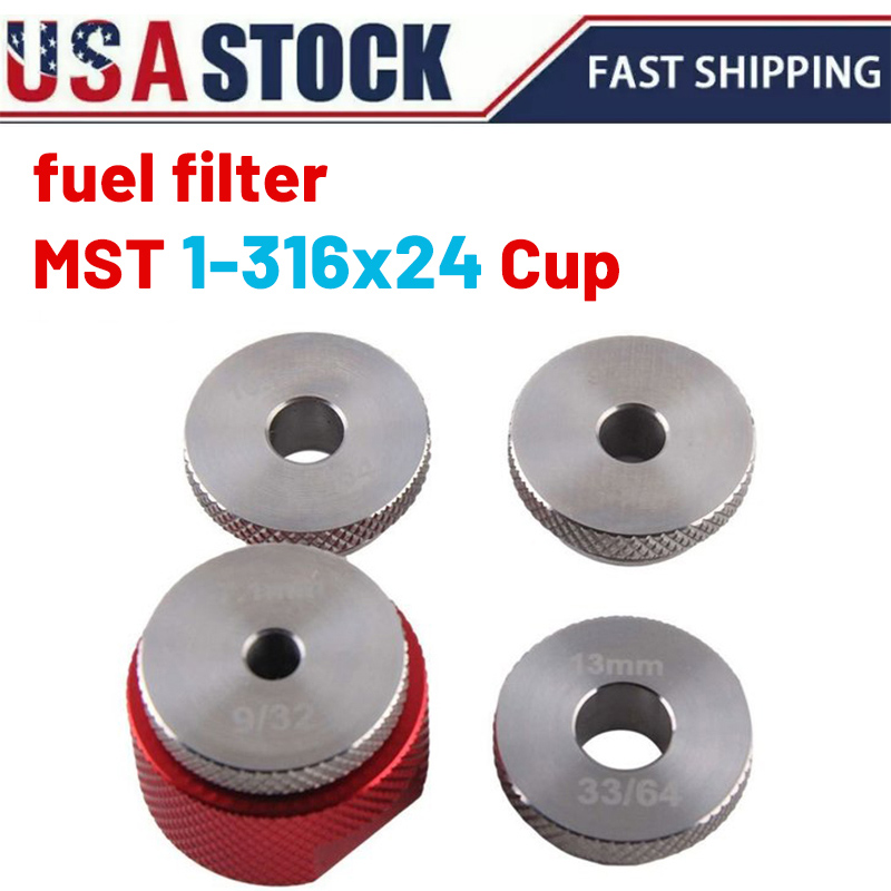 1.375x24 Aluminum Adapter Stainless Steel Jig Baffle Cone Cups Guider For Car Oil Catching    Hybrid MST