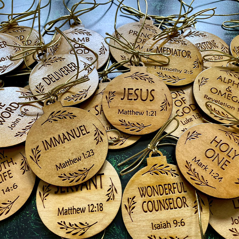  25 Names of Jesus Ornament 