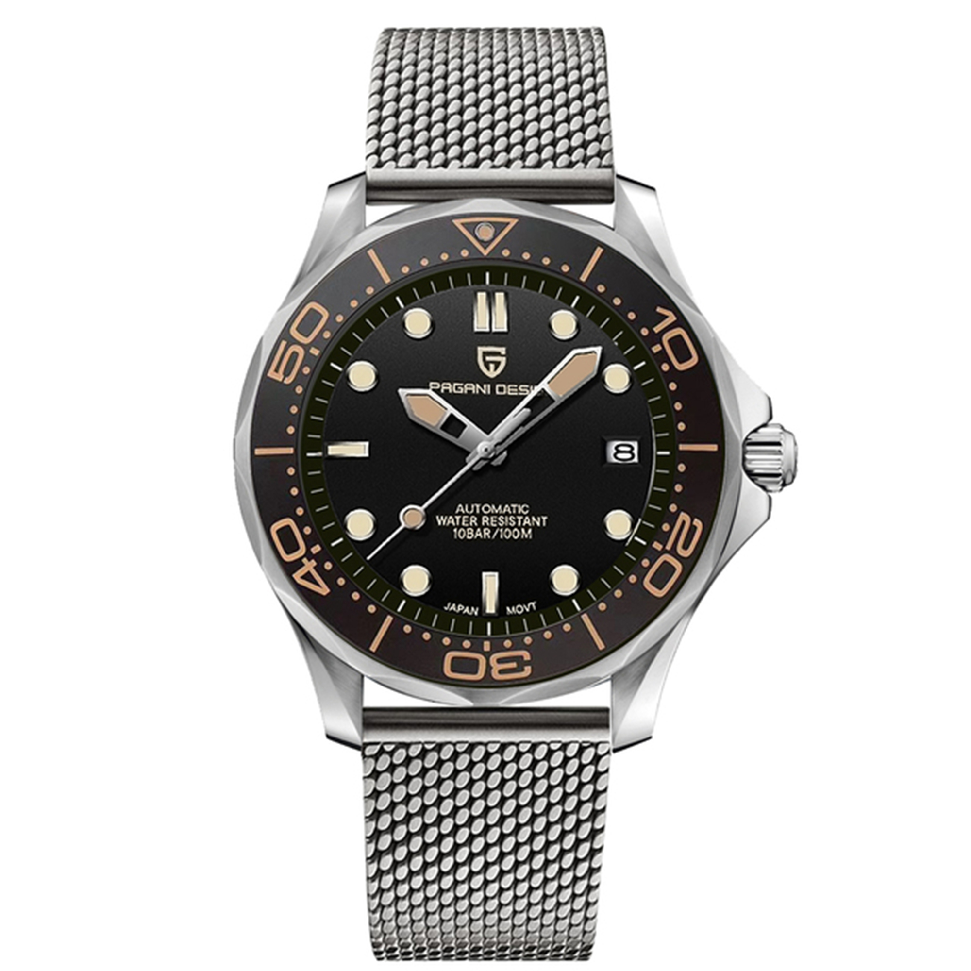 PAGANI DESIGN 007 Men Automatic Watches Waterproof 100M Mechanical Watch Seiko NH35A Watches for Men