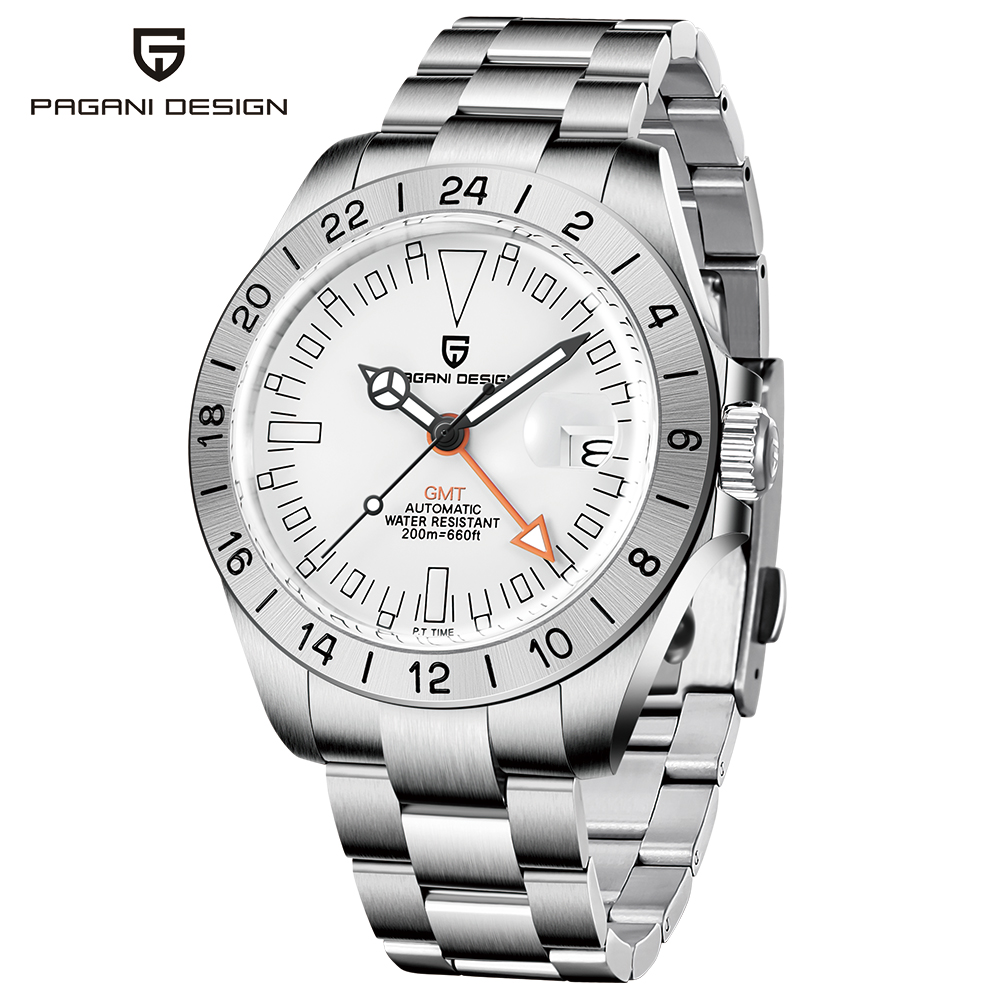 PAGANI DESIGN Explorer II Luxury Sapphire Glass GMT Watches New Men's 