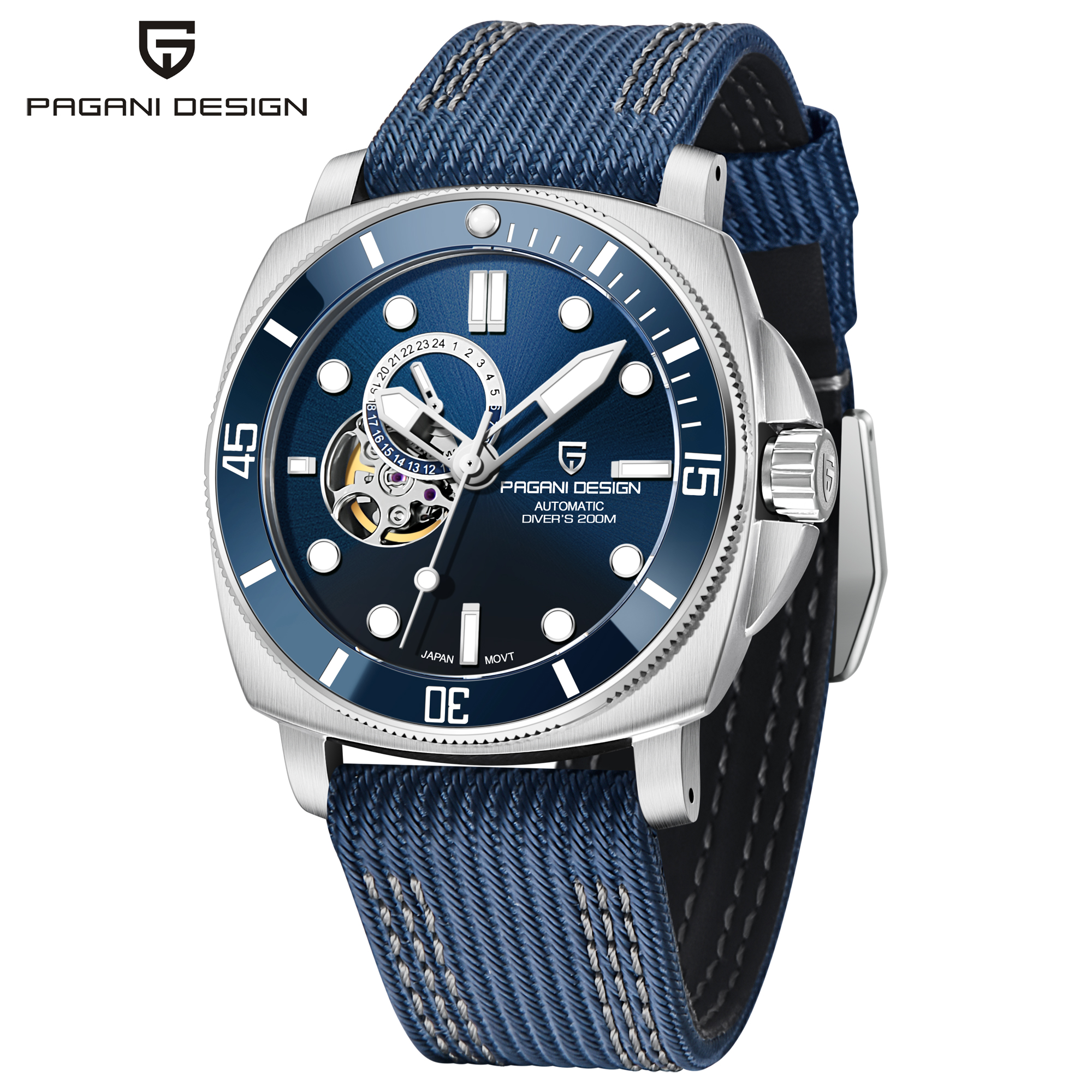 PAGANI DESIGN PD-1736 New Men's Automatic Watch Lou Hollow Tourbillon Design Mechanical Watch