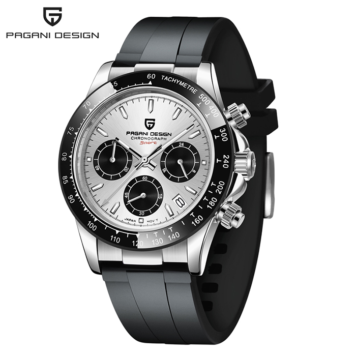 PAGANI DESIGN Men's Watch 1664 Top Brand Luxury Japanese VK63 Quartz Watch Automatic Date Timing Code Gold