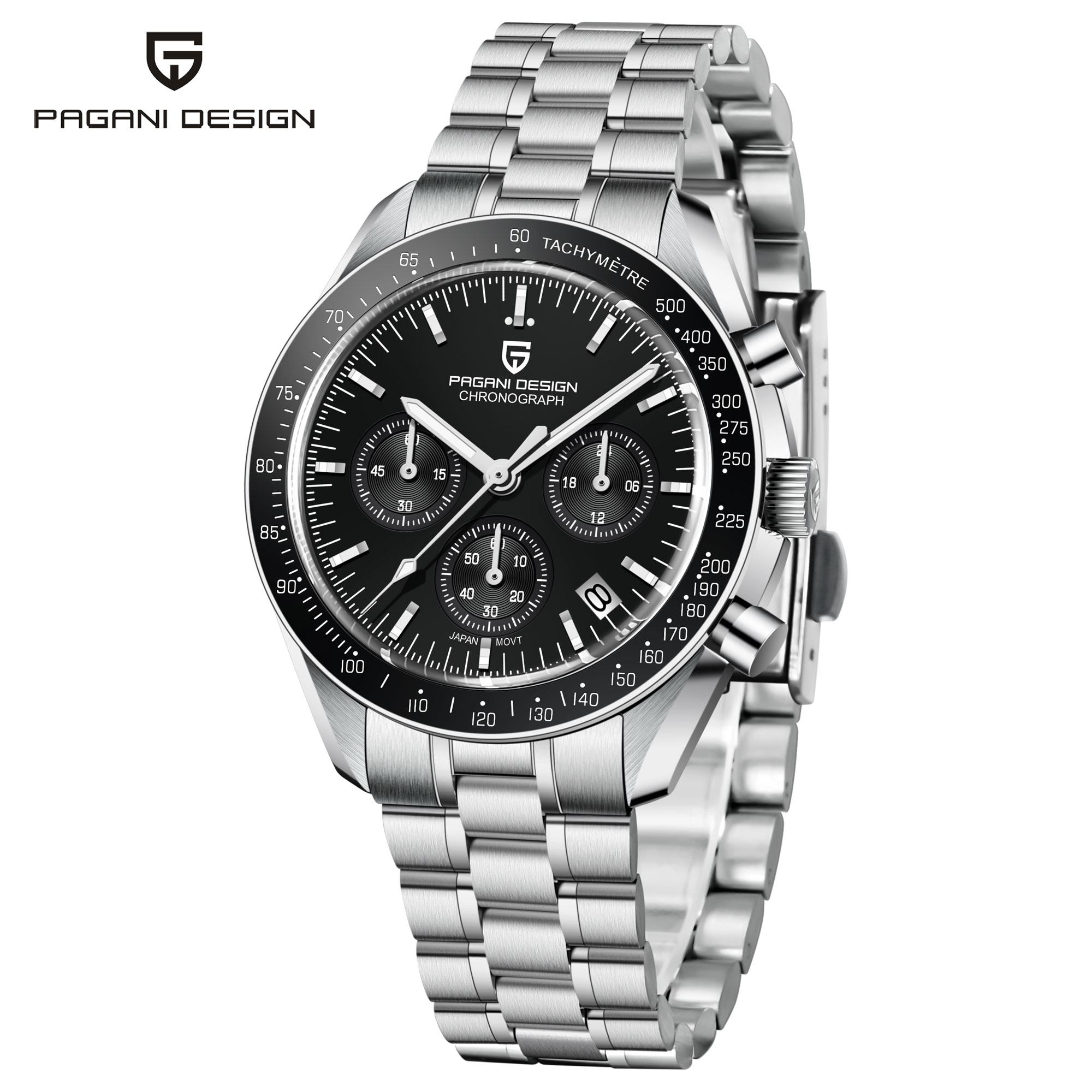 PAGANI DESIGN New Men's Watches Top Luxury Quartz Watch For Men Automatic Date Speed Chronograph Sapphire Mirror Wristwatch
