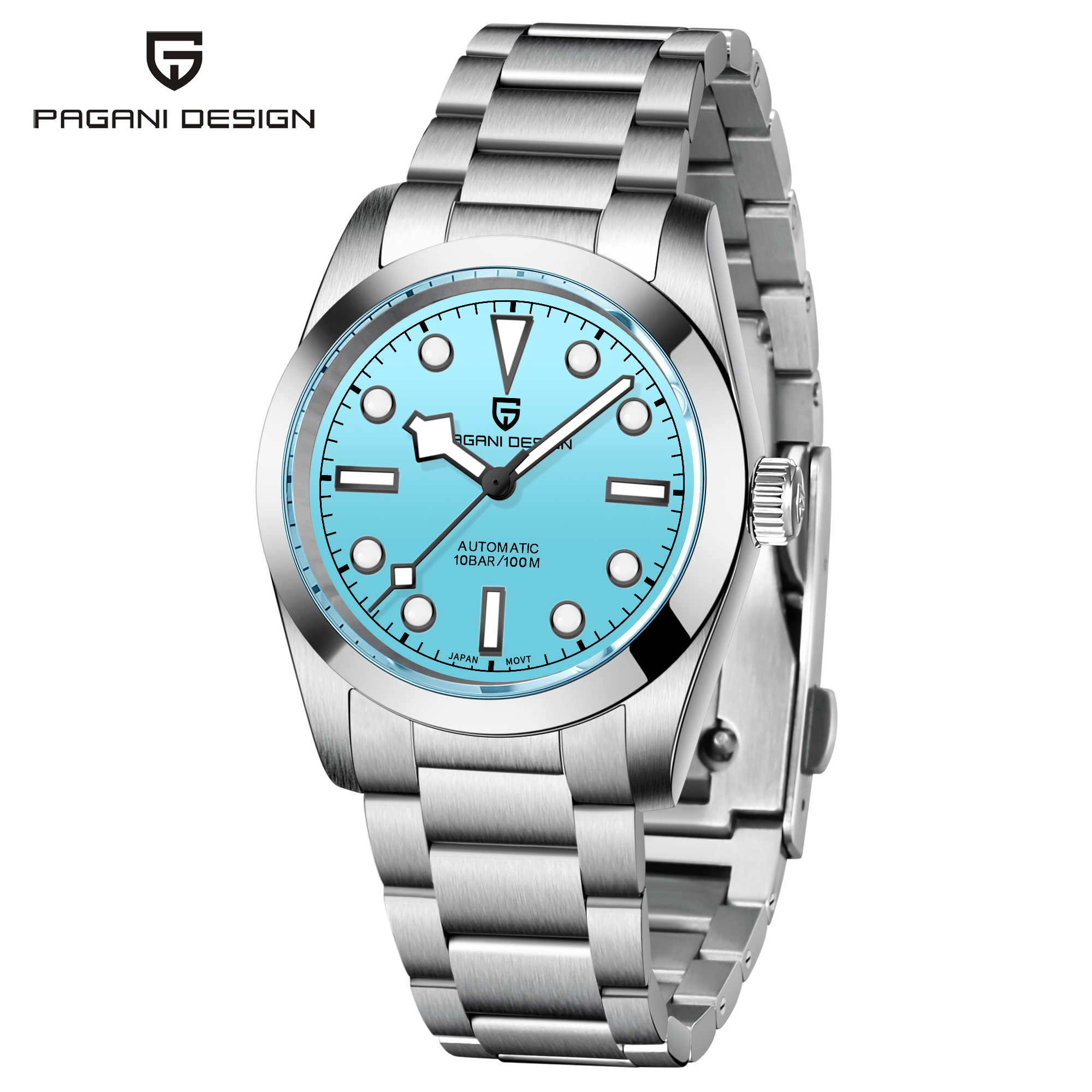New PAGANI DESIGN 36.MM Snowflake Pointer Mechanical Men Wristwatches