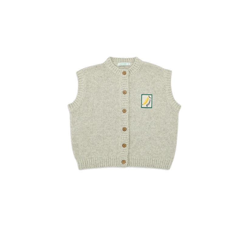 Iris kids IKV081107-IKD081107-IKH0811 Bear sweater vest/ bear pink dress