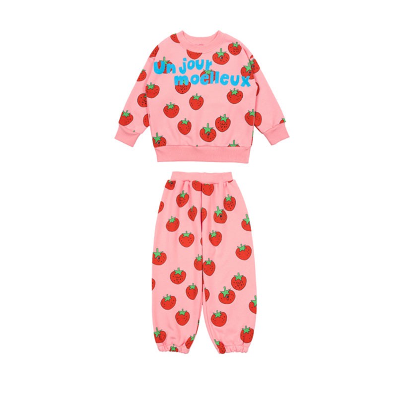 IRIS KIDS IKT081401 Strawberry daily hoodie set