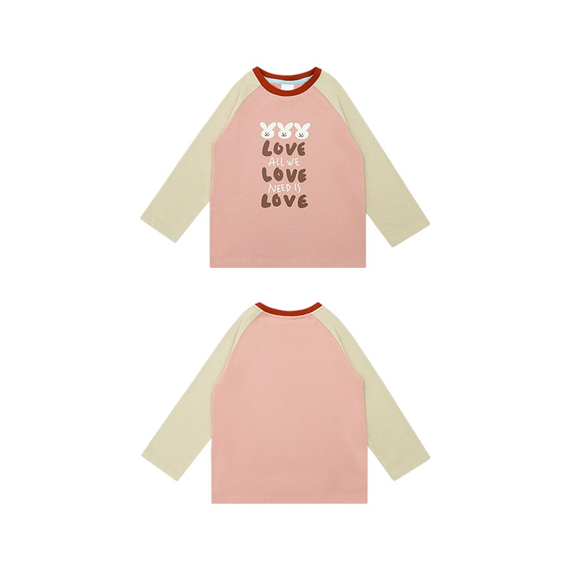 Iris kids IKS080203-ikp081102 autumn Pink bunny shirt / pant