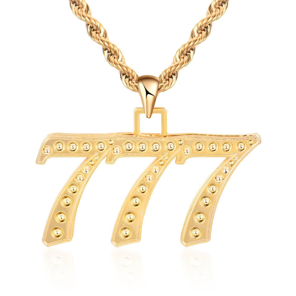 Double Layer 1 To 9 Luck Number Personalized Custom Gold Plated Number Necklace-silviax