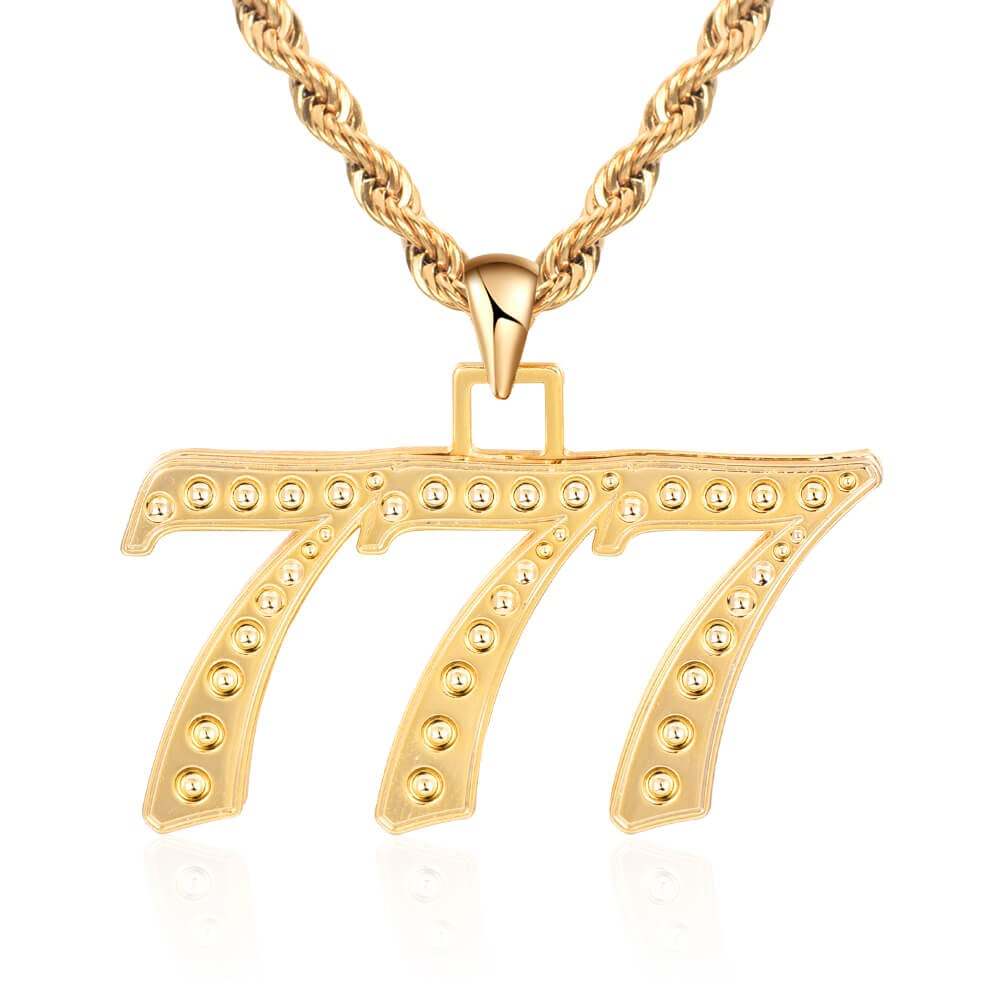 Double Layer 1 To 9 Luck Number Personalized Custom Gold Plated Number Necklace-silviax