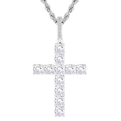 Cross Pendant Hip Hop Jewelry Street-wear Urban Style for Men & Women Gold Plated-silviax