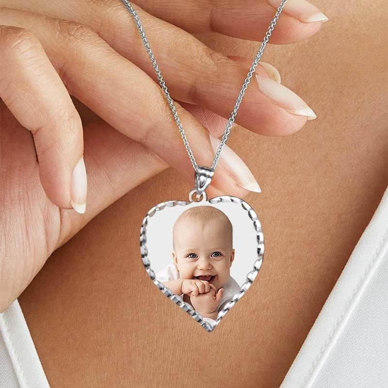 Heart Pendant Gold Plated Personalized Photo Necklace-silviax