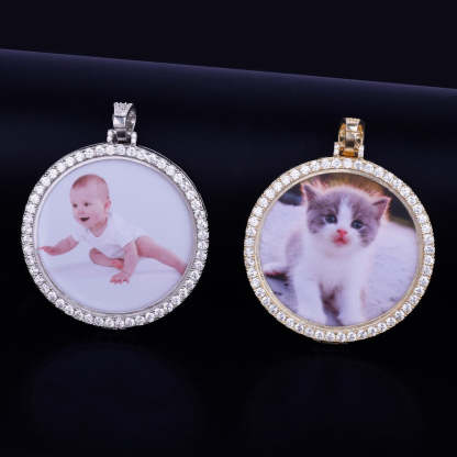 Tennis Chains Gold Plated Personalized Picture Necklace-silviax