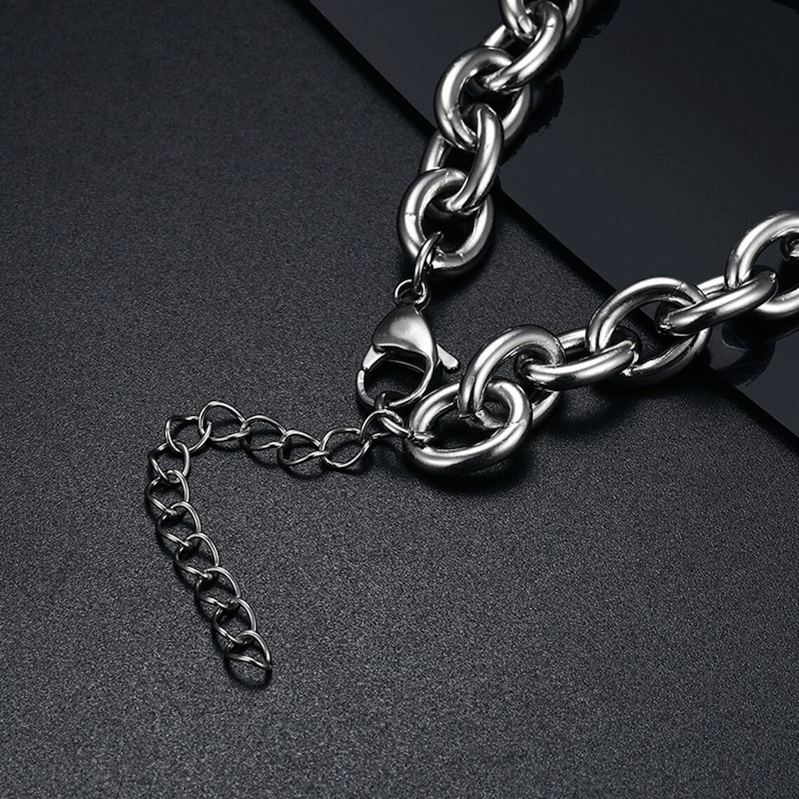Hip Hop Link Chain Picture Bracelet Custom Photo Bracelet