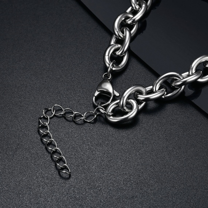 Hip Hop Link Chain Picture Bracelet Custom Photo Bracelet