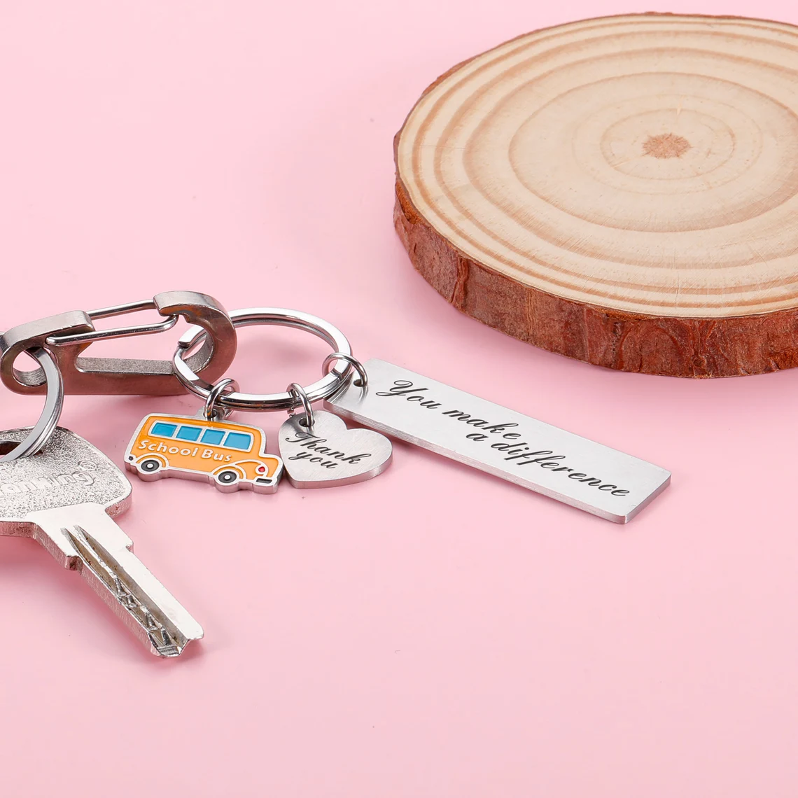 School Bus Keyring Back to School Gifts Personalized Keychain